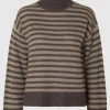 Strik>SELECTED STRIKKET RULLEKRAVE Brown