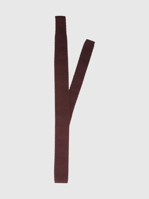 Accessories | Jakkesæt & Blazers>SELECTED STRIKKET SLIPS Bordeaux