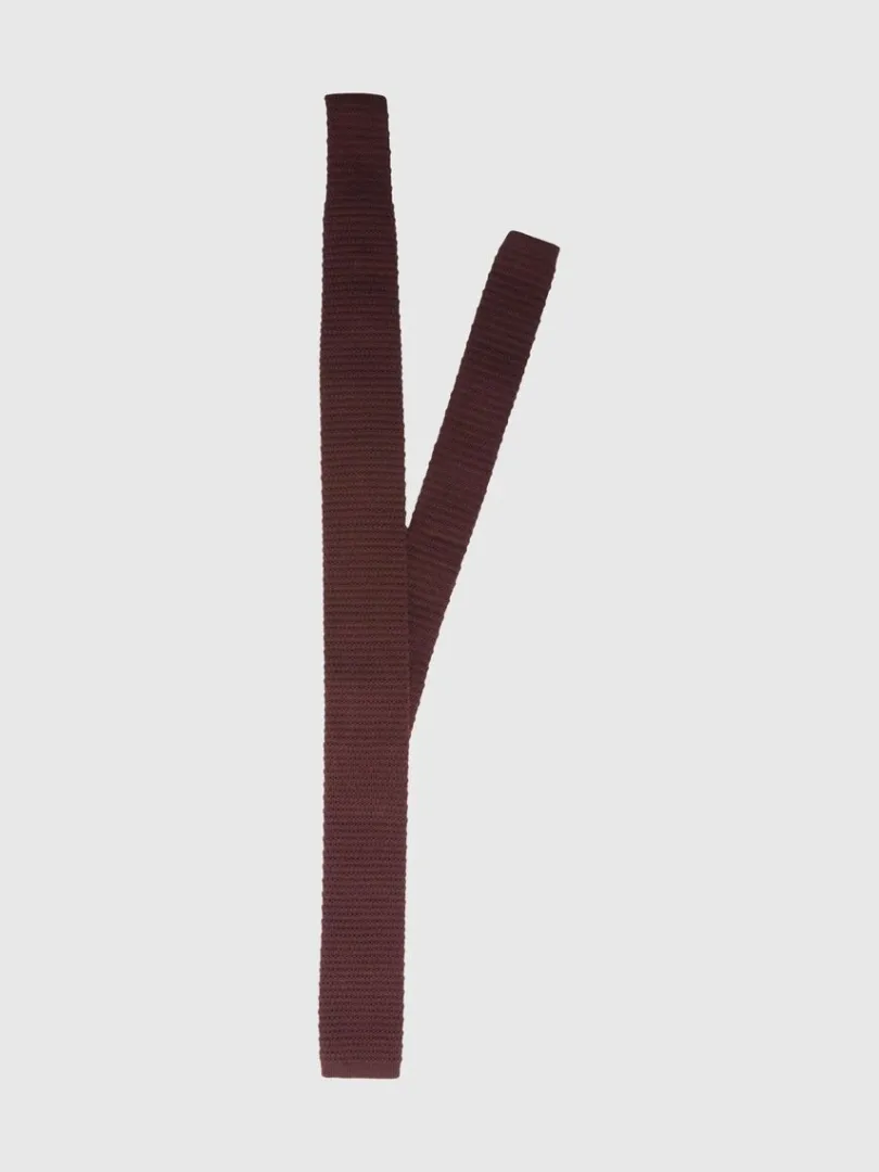 strikket_slips_0-5.webp Accessories | Jakkesæt & Blazers>SELECTED STRIKKET SLIPS Bordeaux
