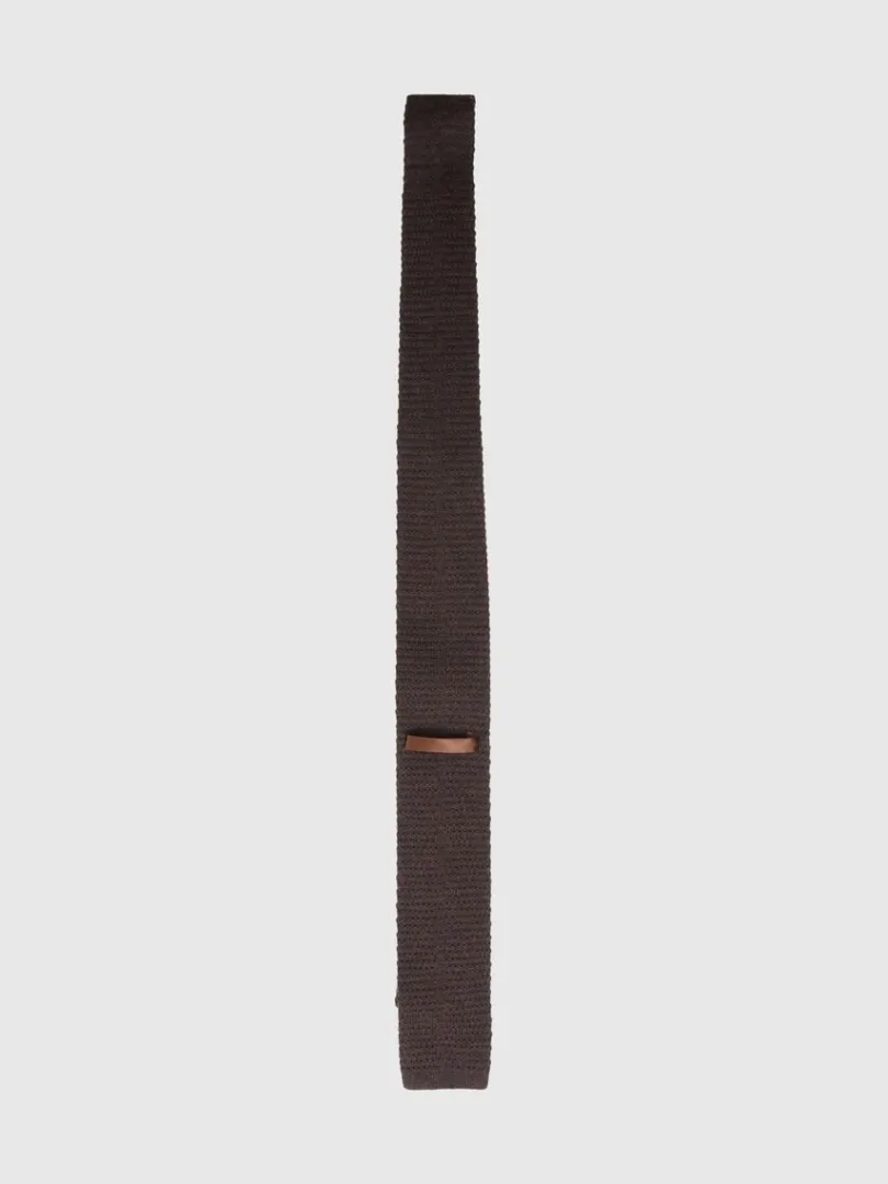strikket_slips_1-1.webp Accessories | Jakkesæt & Blazers>SELECTED STRIKKET SLIPS Brown
