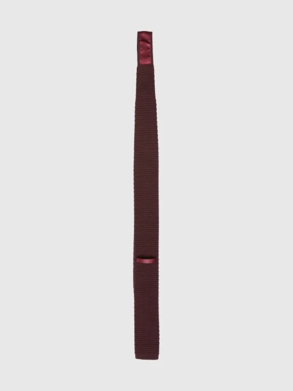 Accessories | Jakkesæt & Blazers>SELECTED STRIKKET SLIPS Bordeaux