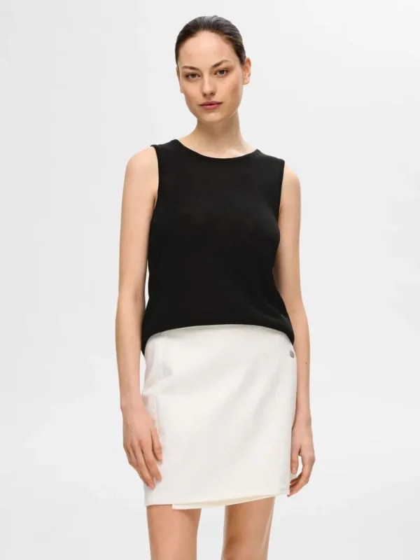 Toppe Og Bluser | Strik>SELECTED STRIKKET TANKTOP Black