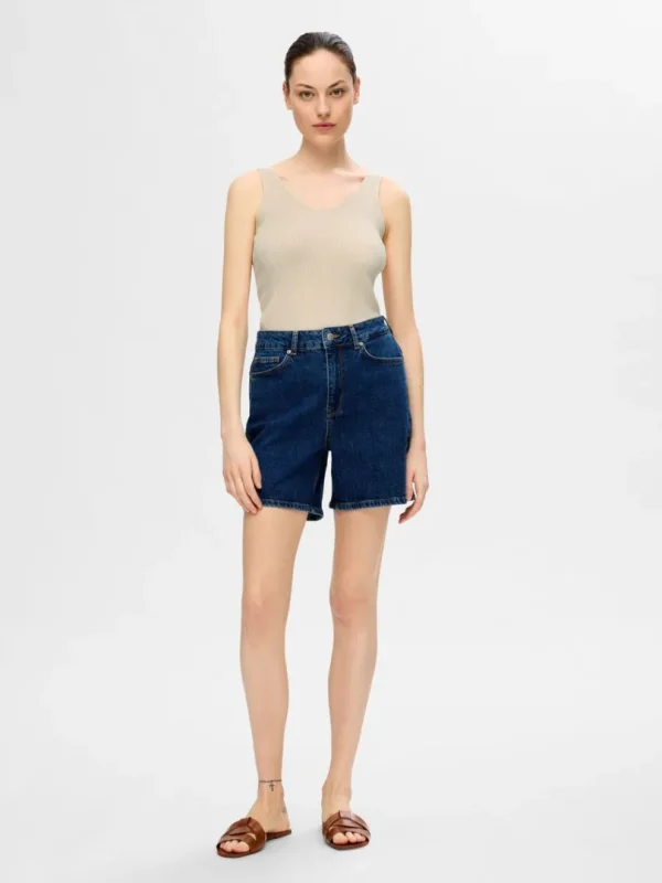 Toppe Og Bluser | Strik>SELECTED STRIKKET TANKTOP Beige