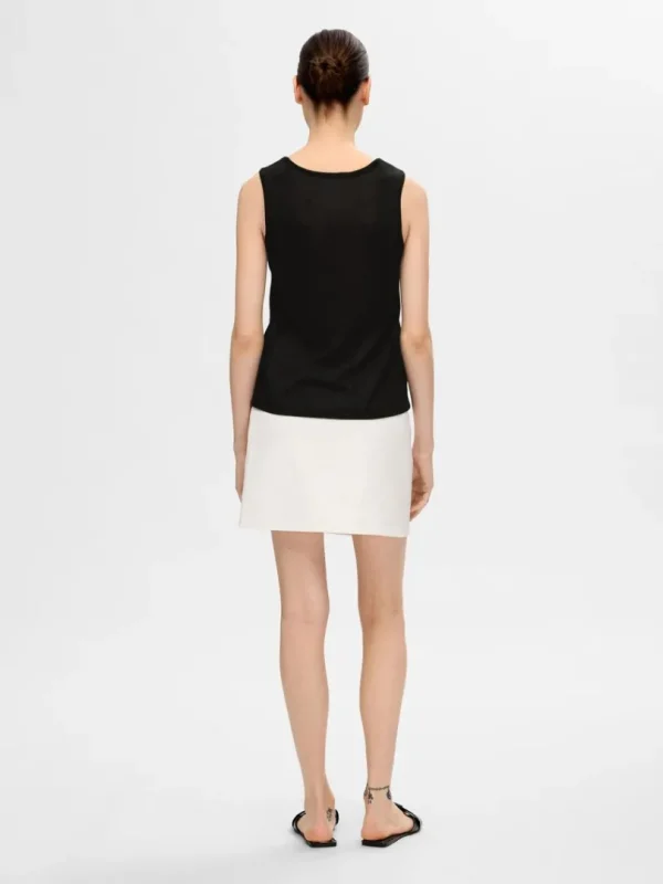 Toppe Og Bluser | Strik>SELECTED STRIKKET TANKTOP Black
