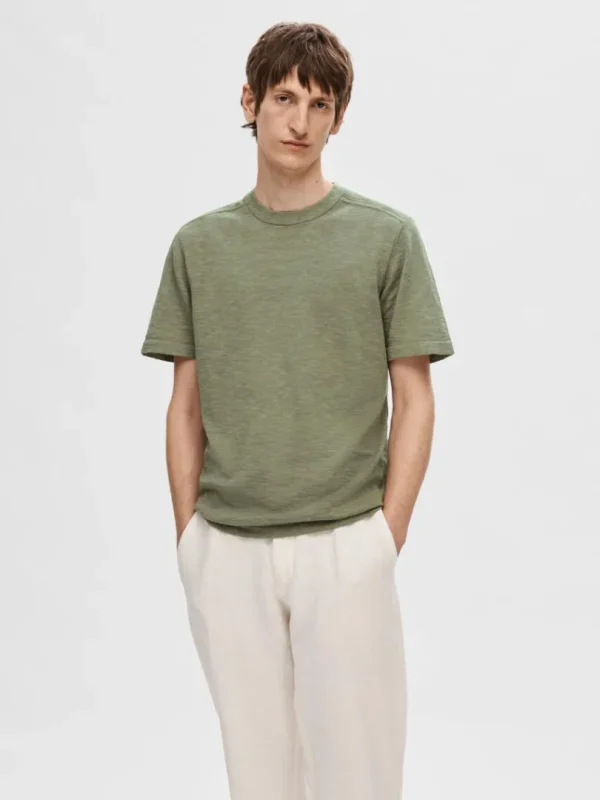 T-shirts | Strik>SELECTED STRIKKET T-SHIRT Green