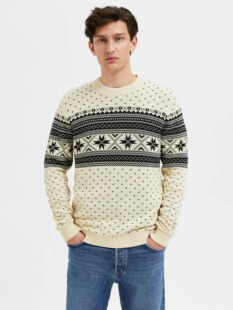 strikket_vinter_striktrje_0.webp Strik>SELECTED STRIKKET VINTER STRIKTRØJE Beige