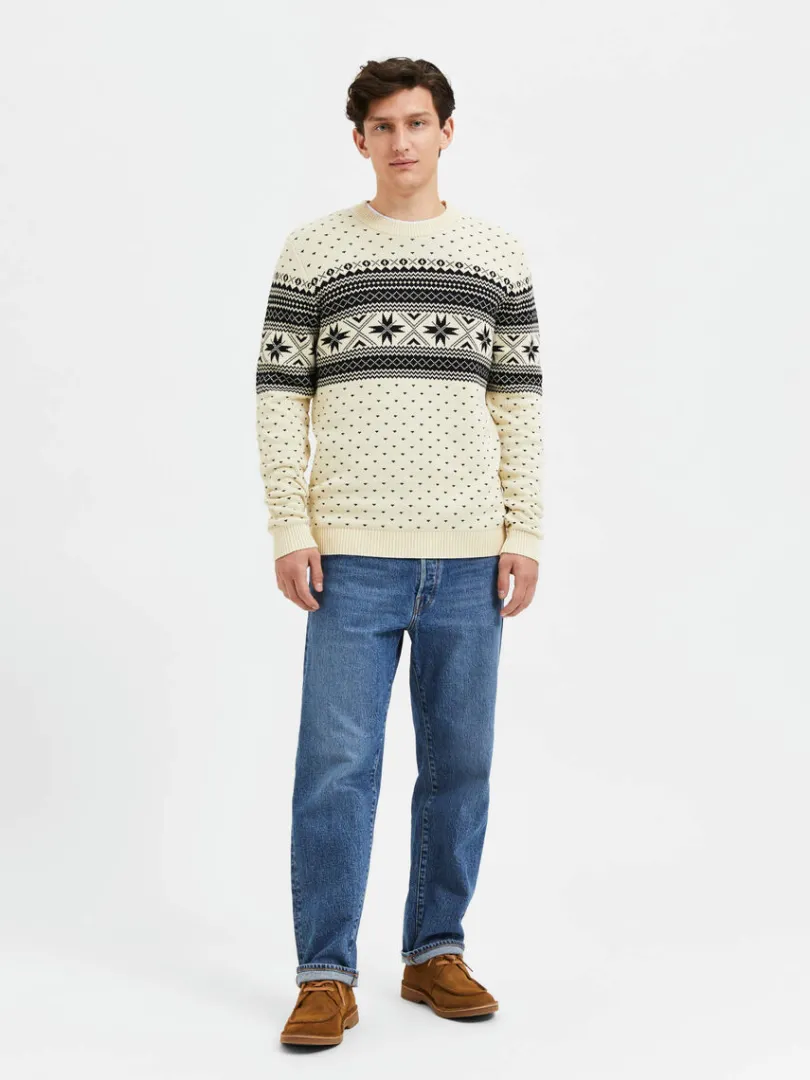 strikket_vinter_striktrje_1.webp Strik>SELECTED STRIKKET VINTER STRIKTRØJE Beige
