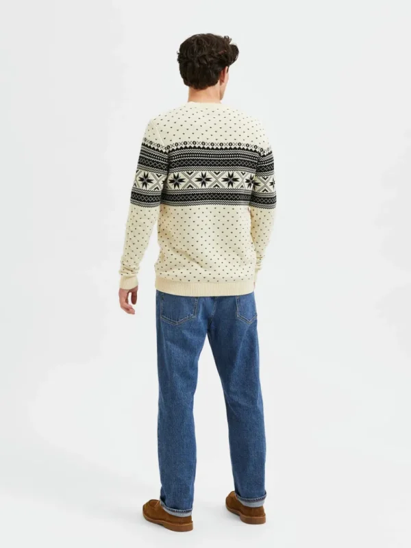 Strik>SELECTED STRIKKET VINTER STRIKTRØJE Beige