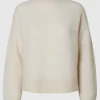 Strik>SELECTED STRUKTURERET RULLEKRAVE Beige