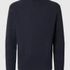Strik>SELECTED STRUKTURERET RULLEKRAVE Blue
