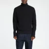 Strik>SELECTED STRUKTURERET RULLEKRAVE Black