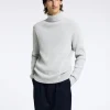 Strik>SELECTED STRUKTURERET RULLEKRAVE Grey