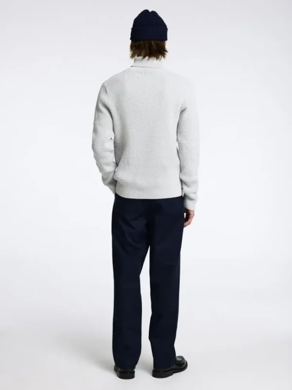 Strik>SELECTED STRUKTURERET RULLEKRAVE Grey