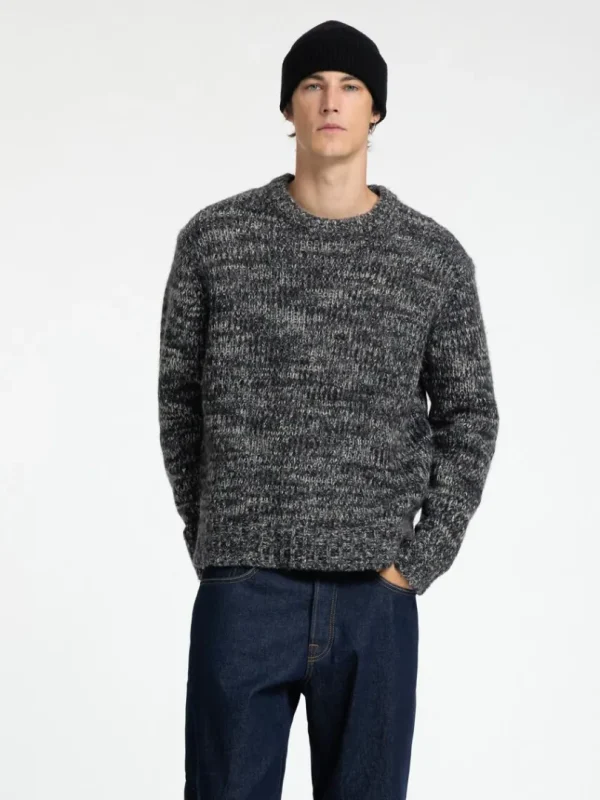 Strik>SELECTED STRUKTURERET STRIKTRØJE Grey