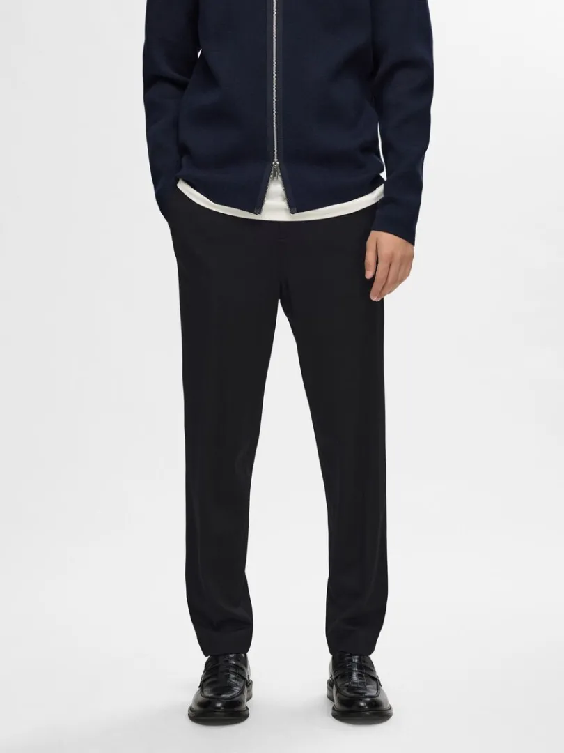 tapered_slim_fit_bukser_0.webp Bukser | Jakkesæt & Blazers>SELECTED TAPERED SLIM FIT BUKSER Black