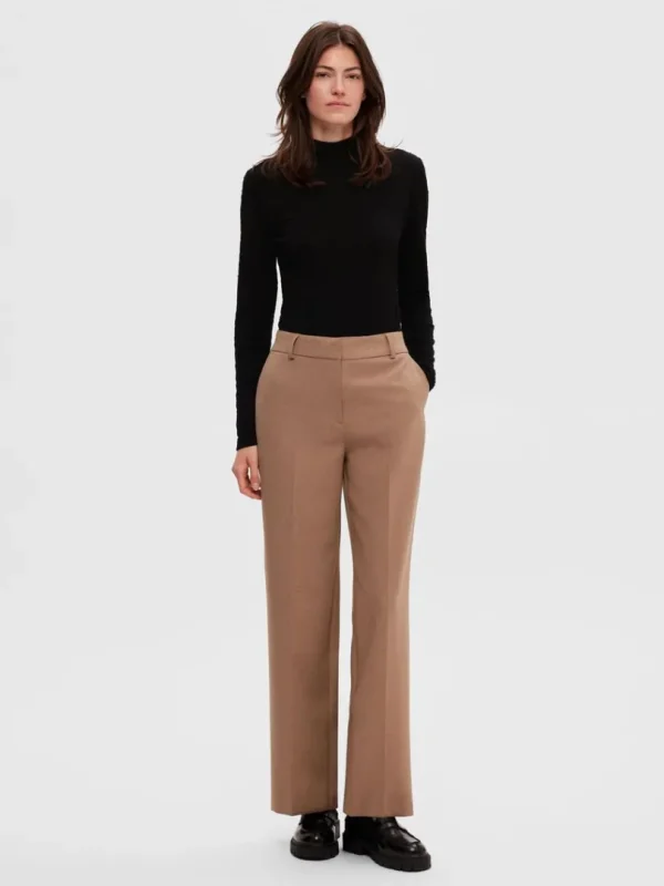 Toppe Og Bluser | Strik>SELECTED TEKSTURERET HØJ HALS STRIKKET TOP Black