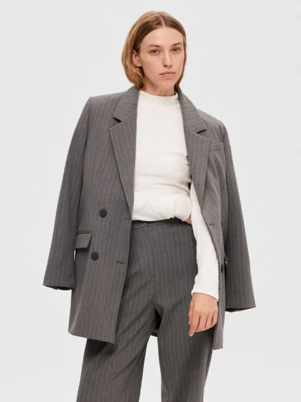 Toppe Og Bluser | Strik>SELECTED TEKSTURERET HØJ HALS STRIKKET TOP White
