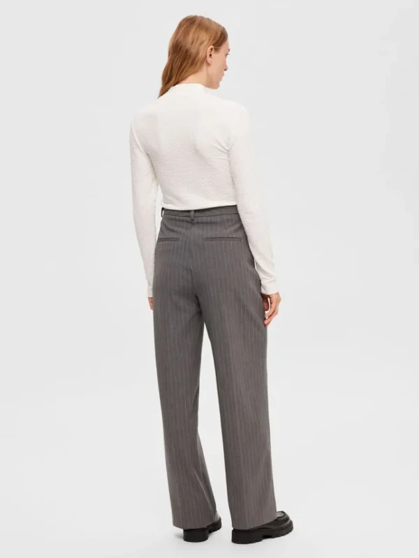 Toppe Og Bluser | Strik>SELECTED TEKSTURERET HØJ HALS STRIKKET TOP White