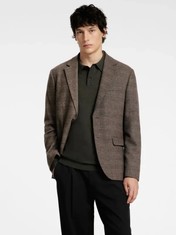 Jakkesæt & Blazers>SELECTED TERNET BLAZER Brown