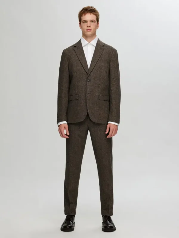 Jakkesæt & Blazers>SELECTED TERNET BLAZER Brown