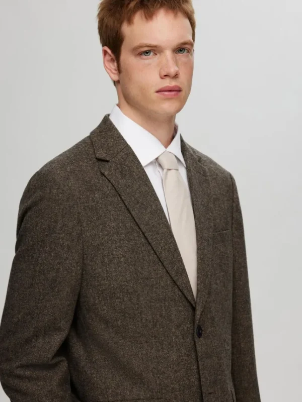Jakkesæt & Blazers>SELECTED TERNET BLAZER Brown