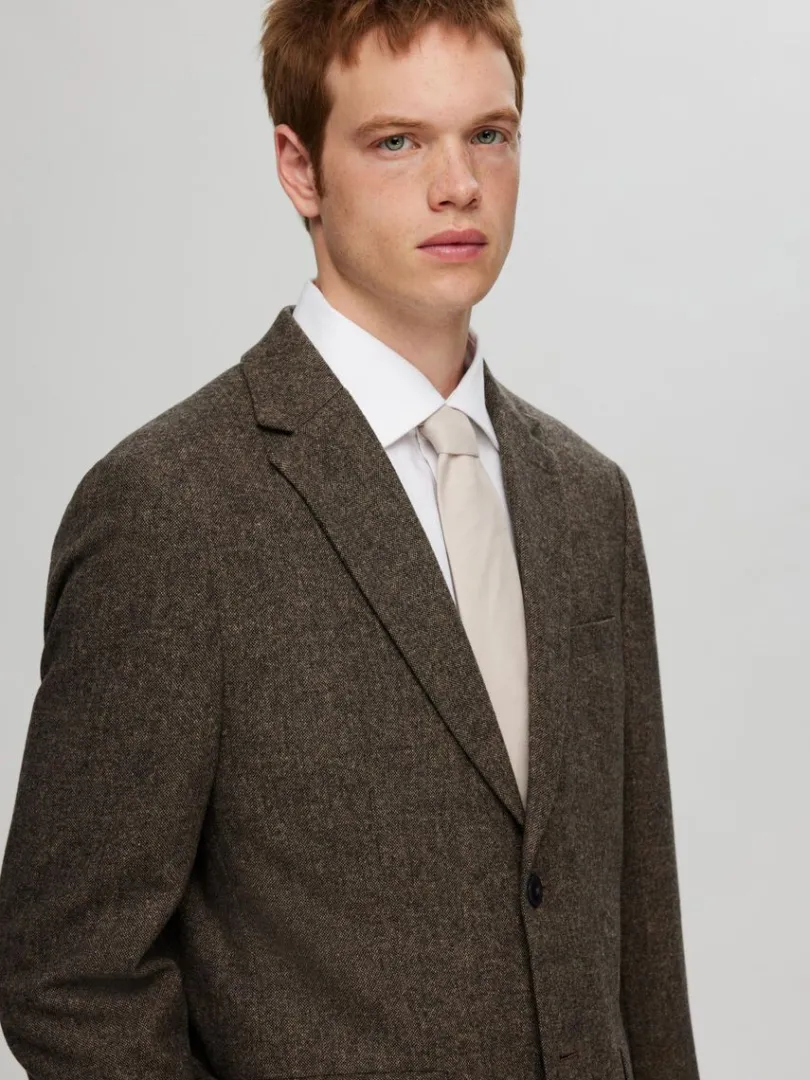 ternet_blazer_2.webp Jakkesæt & Blazers>SELECTED TERNET BLAZER Brown