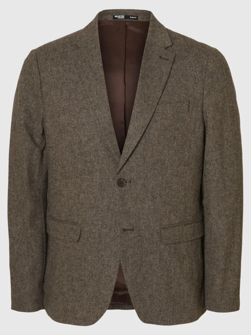 ternet_blazer_4.webp Jakkesæt & Blazers>SELECTED TERNET BLAZER Brown