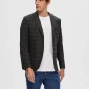 Jakkesæt & Blazers>SELECTED TERNET ENKELTRADET BLAZER Grey