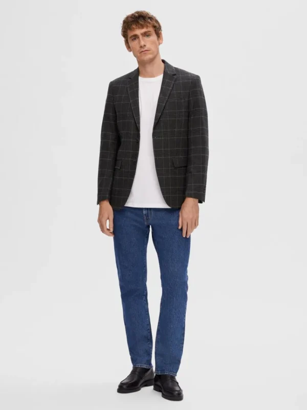 Jakkesæt & Blazers>SELECTED TERNET ENKELTRADET BLAZER Grey