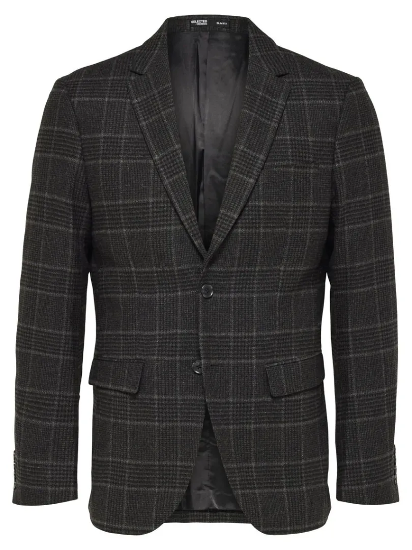 ternet_enkeltradet_blazer_4.webp Jakkesæt & Blazers>SELECTED TERNET ENKELTRADET BLAZER Grey