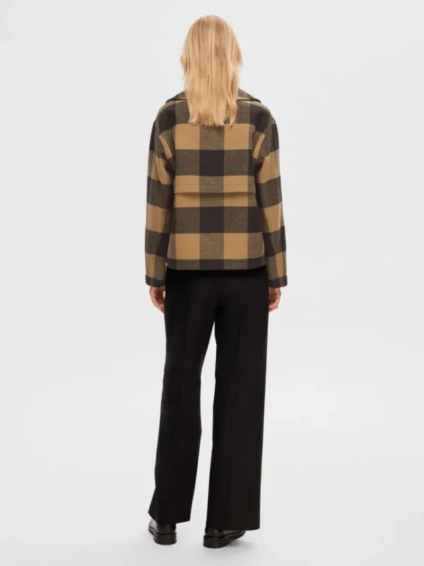 Overtøj>SELECTED TERNET FRAKKE Brown