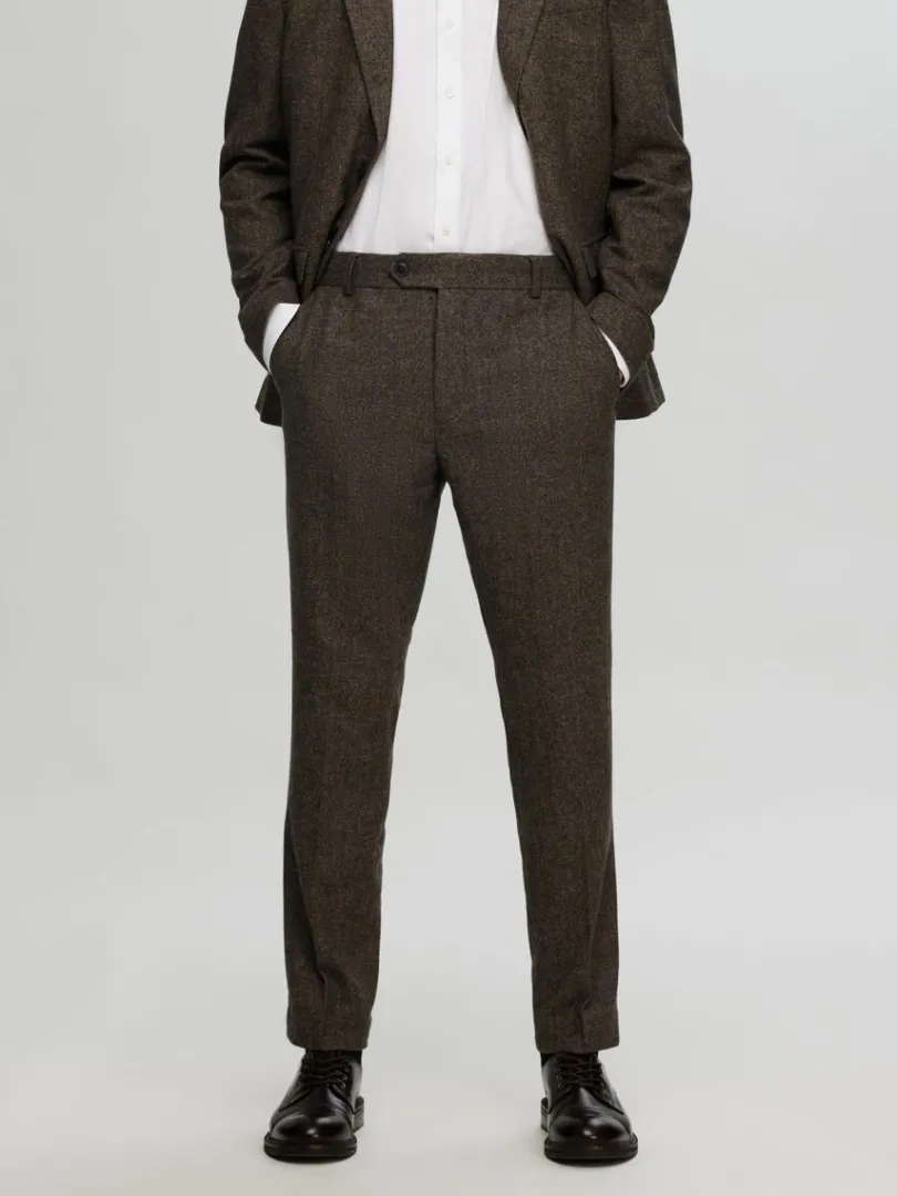 ternet_habitbukser_0.webp Jakkesæt & Blazers | Bukser>SELECTED TERNET HABITBUKSER Brown