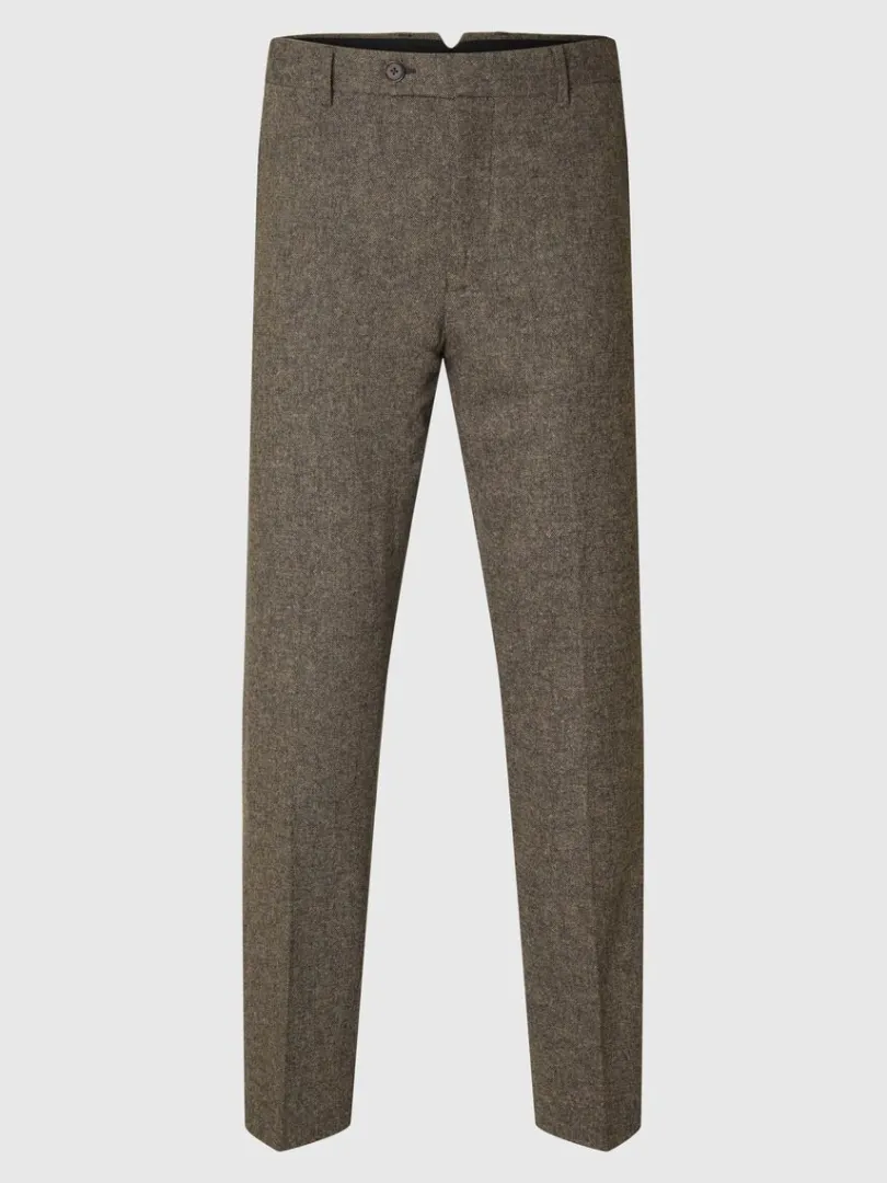 ternet_habitbukser_4.webp Jakkesæt & Blazers | Bukser>SELECTED TERNET HABITBUKSER Brown