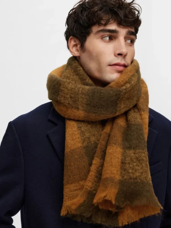 Accessories>SELECTED TERNET HALSTØRKLÆDE Brown