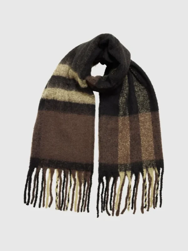 Accessories>SELECTED TERNET HALSTØRKLÆDE Brown