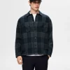 Overtøj | Skjorter>SELECTED TERNET OVERSHIRT Blue