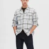 Overtøj | Skjorter>SELECTED TERNET OVERSHIRT Blue
