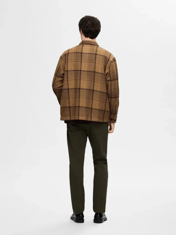 Overtøj | Skjorter>SELECTED TERNET OVERSHIRT Brown