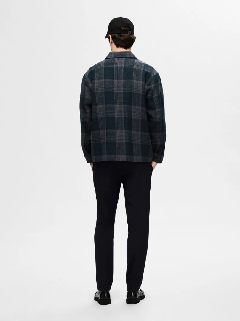 ternet_overshirt_1-4.webp Overtøj | Skjorter>SELECTED TERNET OVERSHIRT Blue