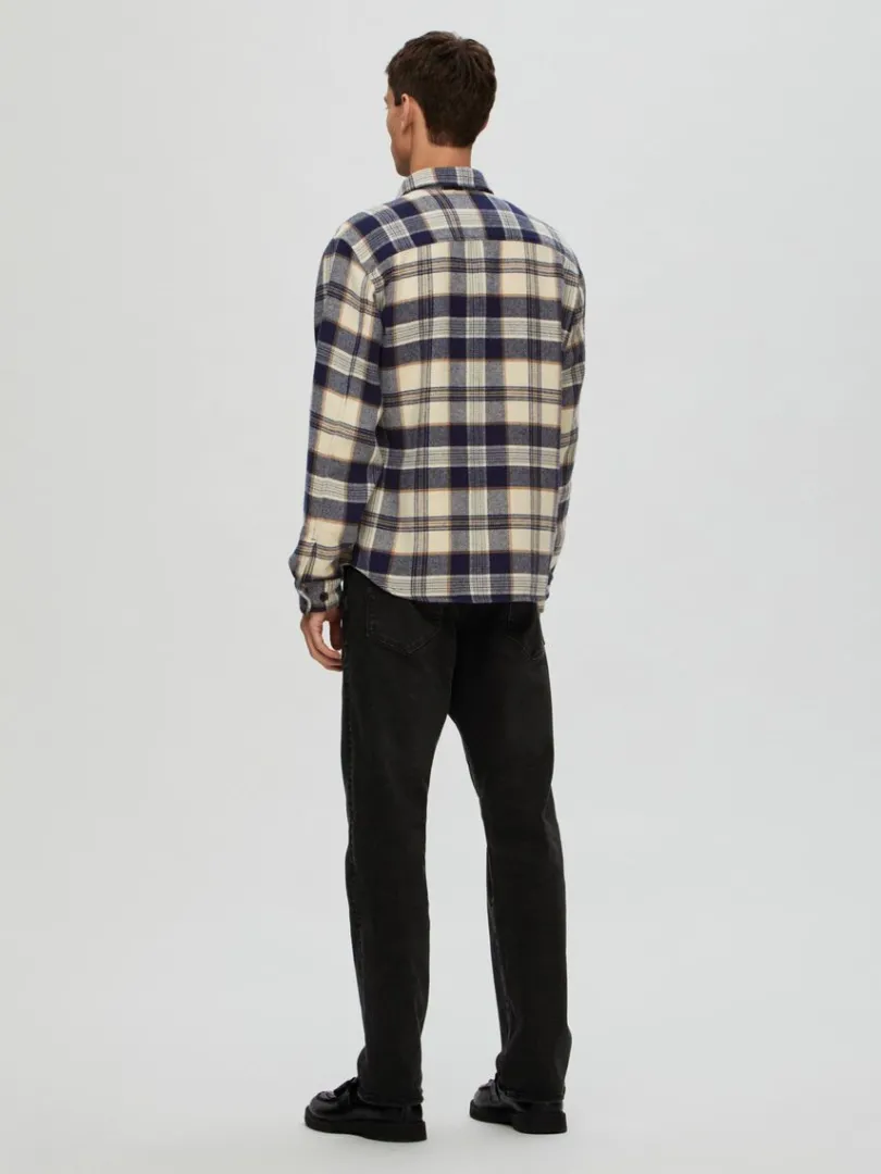 ternet_overshirt_1-6.webp Overtøj | Skjorter>SELECTED TERNET OVERSHIRT Blue
