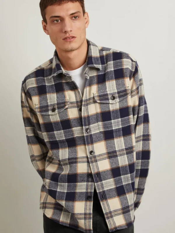 Overtøj | Skjorter>SELECTED TERNET OVERSHIRT Blue