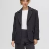 Jakkesæt & Blazers | Overtøj>SELECTED TERNET OVERSIZED BLAZER Grey