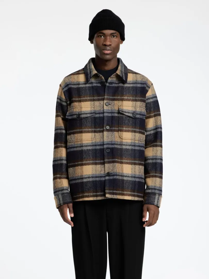 ternet_shacket_0-1.webp Overtøj | Skjorter>SELECTED TERNET SHACKET Blue