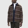 Overtøj | Skjorter>SELECTED TERNET SHACKET Brown