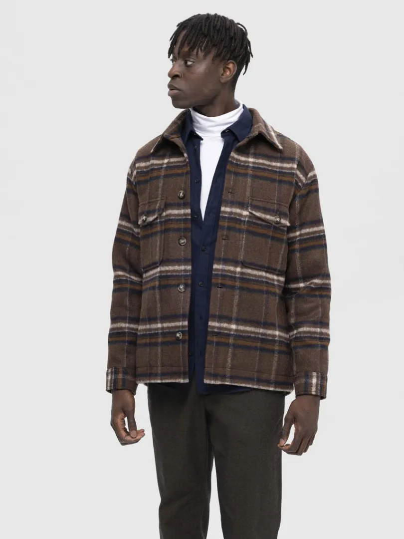ternet_shacket_0-6.webp Overtøj | Skjorter>SELECTED TERNET SHACKET Brown