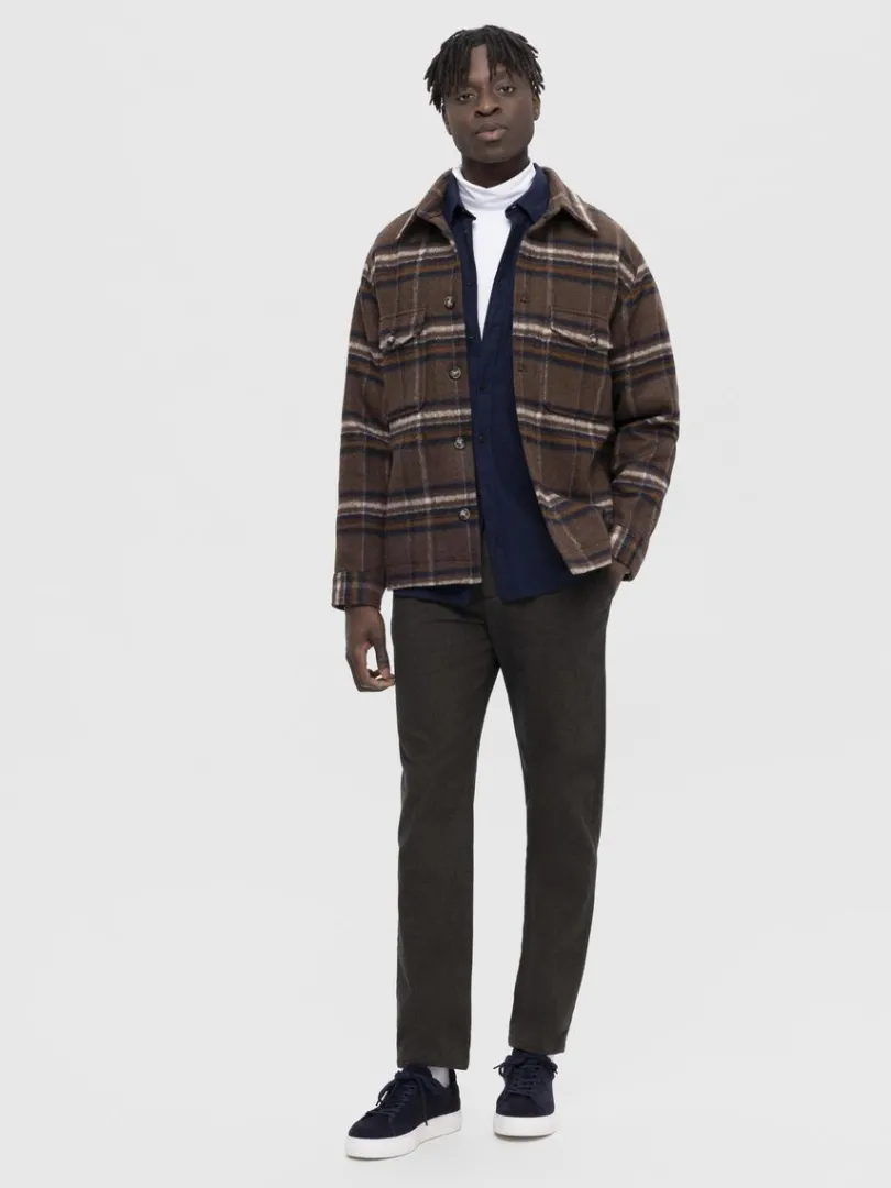 ternet_shacket_1-6.webp Overtøj | Skjorter>SELECTED TERNET SHACKET Brown