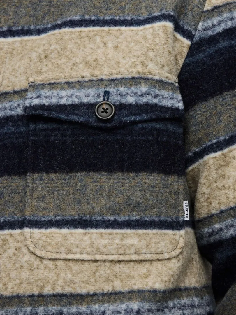 ternet_shacket_5.webp Overtøj | Skjorter>SELECTED TERNET SHACKET Blue