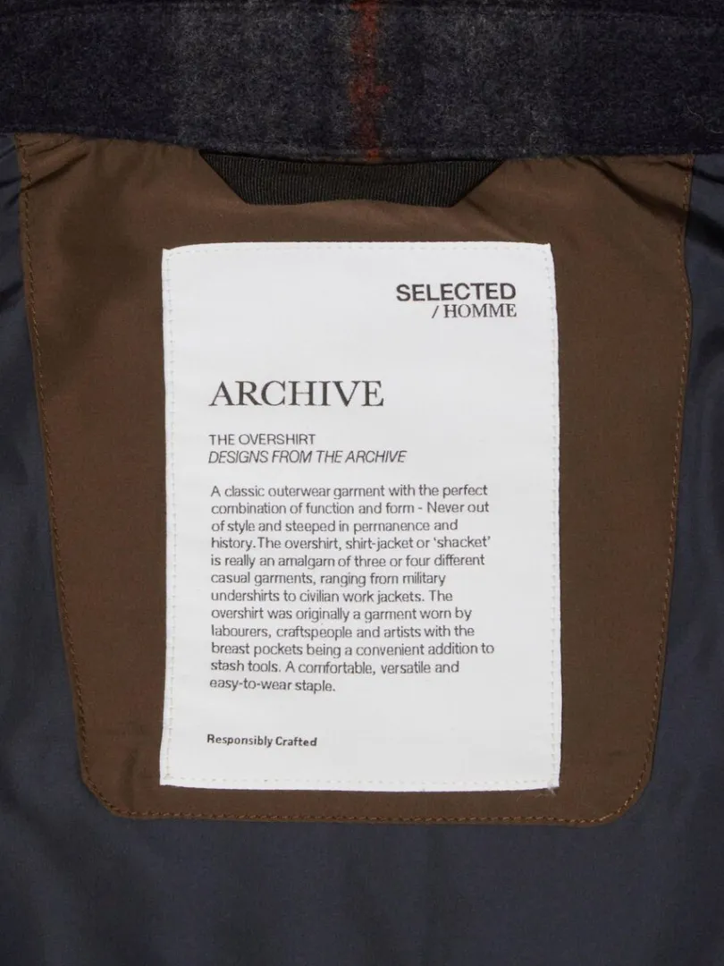 ternet_shacket_6.webp Overtøj | Skjorter>SELECTED TERNET SHACKET Blue