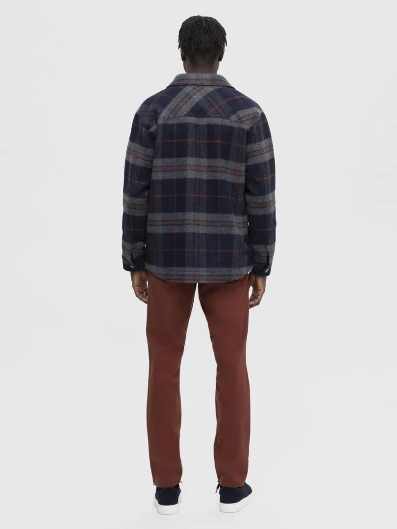 ternet_shacket_7.webp Overtøj | Skjorter>SELECTED TERNET SHACKET Blue