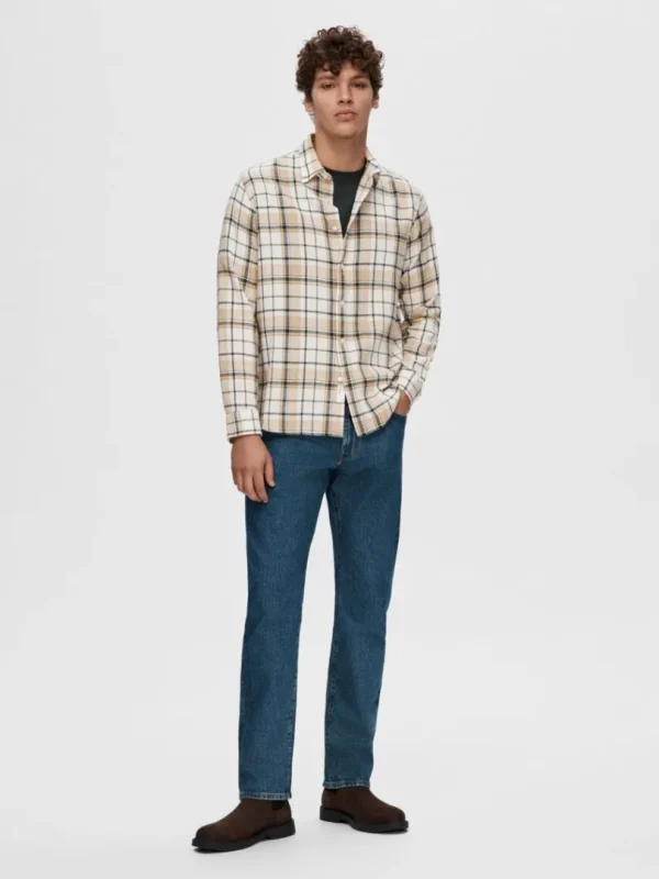 Skjorter>SELECTED TERNET SKJORTE Beige